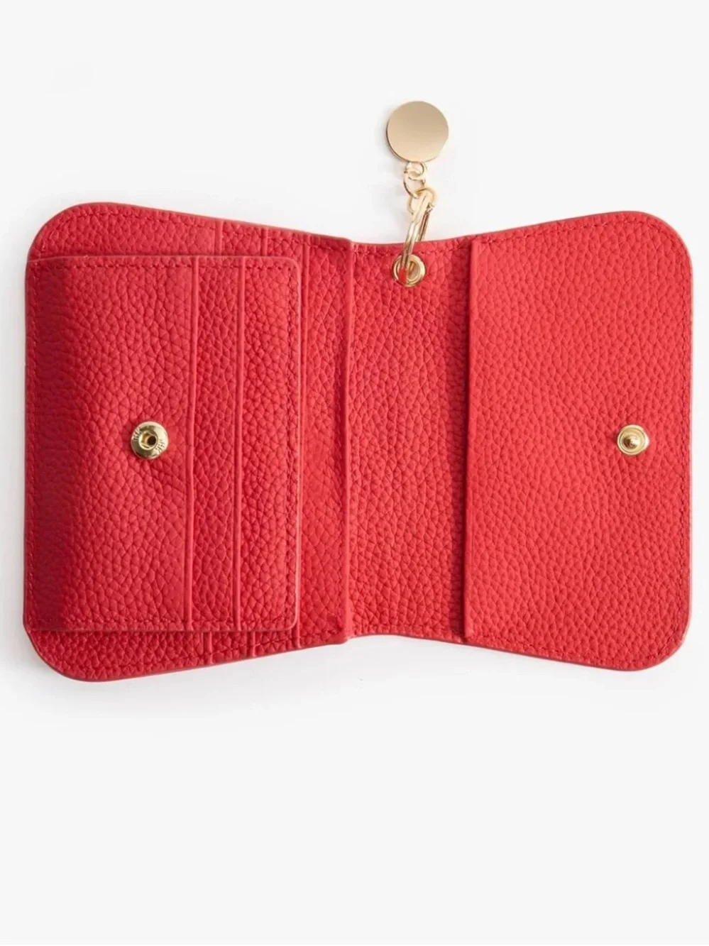 Palettetique Red Leather Keychain Wallet